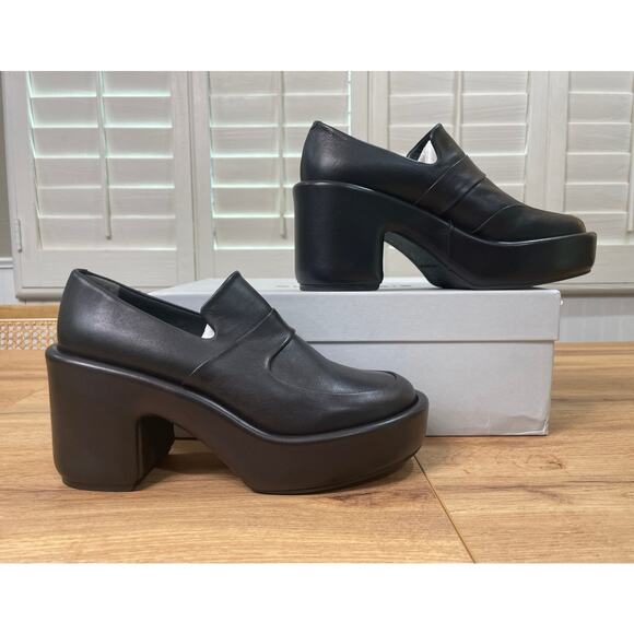 Clergerie Paris Devin Loafers Black Leather Agneau Noir Size 9.5 US 40 EU NIB - Picture 2 of 14